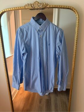 Men’s Blue Striped Shirt